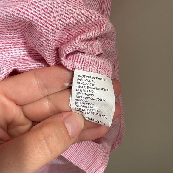 Izod Pink Casual Button Down Shirt - Picture 5 of 6